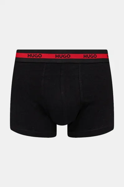 HUGO priliehavé pánske boxerky bavlnené s elastanom TRIPLET PLANET 3-pak