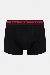 HUGO priliehavé pánske boxerky bavlnené s elastanom TRIPLET PLANET 3-pak