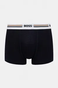 Boxerky BOSS 3-pak Trunk 3P Revive pánske, čierna farba, 50492200