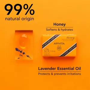 Apivita Natural Soap Honey čistiace tuhé mydlo 125 g
