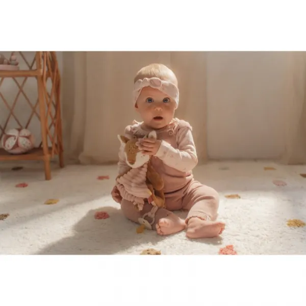 Little Dutch Fairy Garden Cuddle Cloth uspávačik so sponou 0 m+ Pink 1 ks