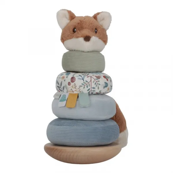 Little Dutch Forest Friends Tumble Stacker nasadzovacie krúžky 12 m+ 1 ks