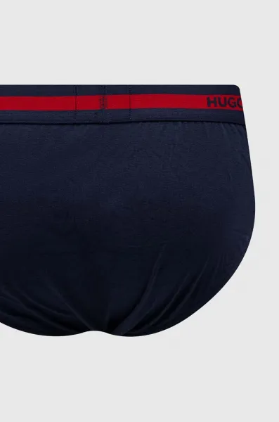 3PACK pánske slipy HUGO modré (50503100 411) S