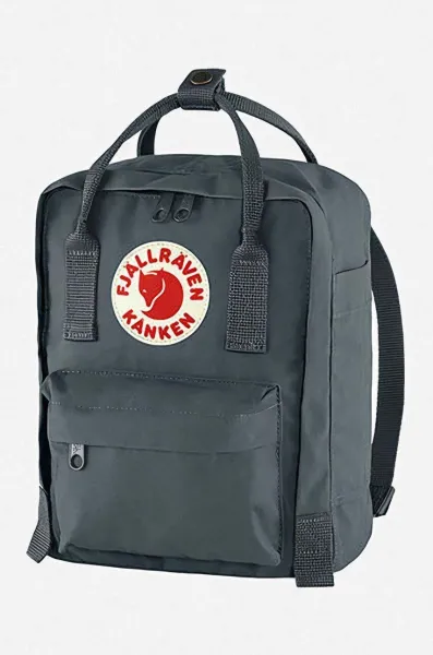 Ruksak Fjallraven Kanken Mini F23561.031-031, šedá farba, malý, s nášivkou