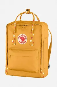 Ruksak Fjallraven Kanken F23510.160.916-160, žltá farba, veľký, s nášivkou
