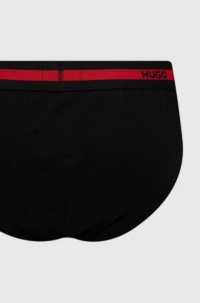 3PACK pánske slipy HUGO čierné (50492378 002) M