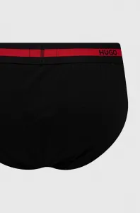 3PACK pánske slipy HUGO čierné (50492378 002) M