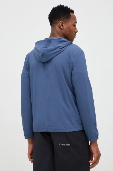 CALVIN KLEIN MEN'S BLUE ZIPPED SWEATSHIRT