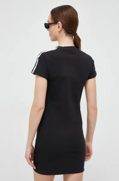 Šaty adidas čierna farba, mini, priliehavá