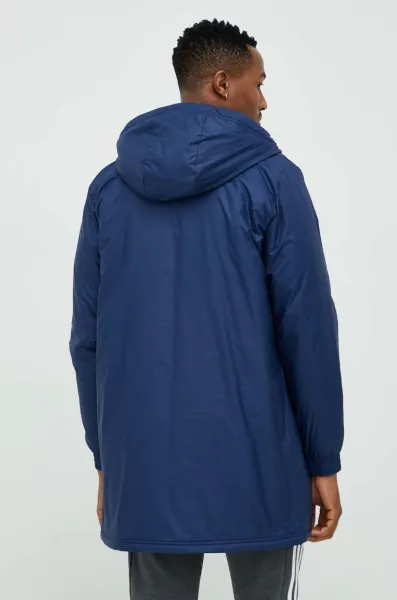adidas ENTRADA 22 STADIUM JACKET Juniorská futbalová bunda, tmavo modrá, veľkosť