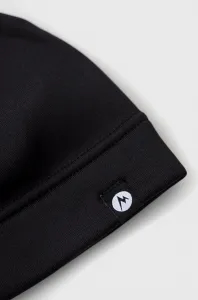 Čiapka Marmot Olden Polartec , čierna farba, z tenkej pleteniny,