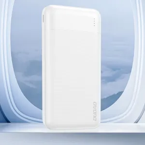 Dudao K18-1W Power Bank 10000mAh USB / USB-C / Micro USB 10W, biely