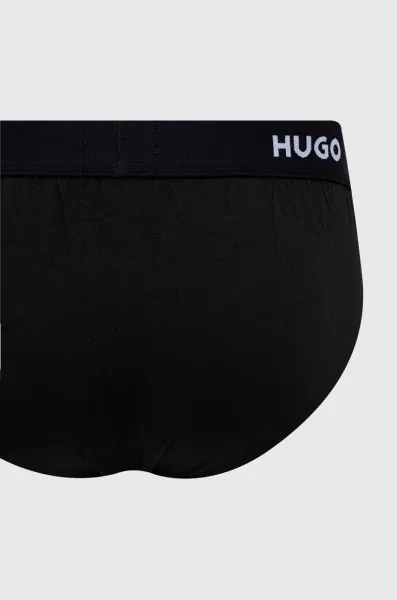 3PACK pánske slipy HUGO čierné (50469763 001) S