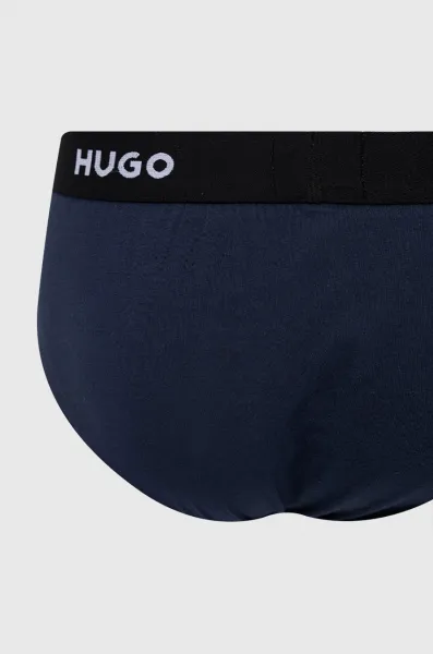 3PACK pánske slipy HUGO tmavomodré (50469763 410) S