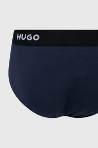 3PACK pánske slipy HUGO tmavomodré (50469763 410) S
