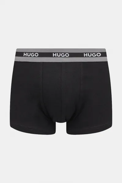 HUGO priliehavé boxerky pánske bavlnené s elastanom TRIPLET PLANET 3-pak