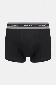 HUGO priliehavé boxerky pánske bavlnené s elastanom TRIPLET PLANET 3-pak