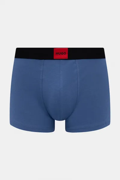 HUGO Boxerky pánske bavlnené s elastanom TRUNK TRIPLET GALAXY 3-pak
