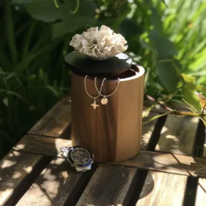 Drevený úložný box Cyla, viac veľkostí - ANOQ Velikost: S - 9,2 x 14 cm
