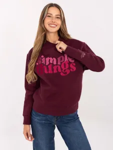 Sweatshirt-D10608BC02801A4NO-burgundy