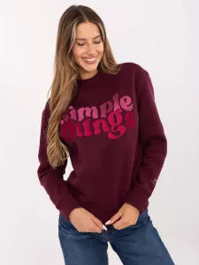 Sweatshirt-D10608BC02801A4NO-burgundy