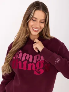 Sweatshirt-D10608BC02801A4NO-burgundy