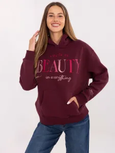 Sweatshirt-D10608BC02802A4NO-burgundy