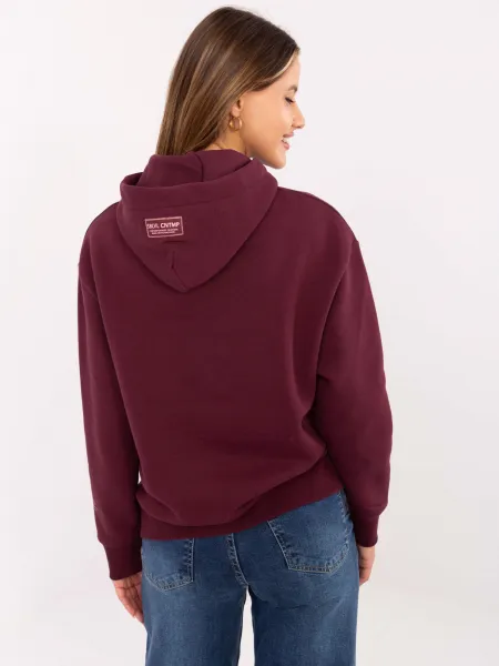 Sweatshirt-D10608BC02802A4NO-burgundy