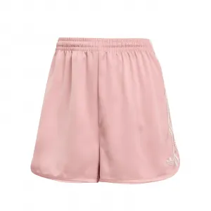 adidas Ruffle 3-Stripes Satin Shorts W "Wonder Mauve" (KC8818)