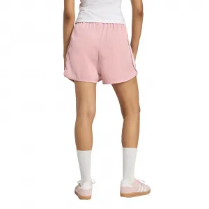 adidas Ruffle 3-Stripes Satin Shorts W "Wonder Mauve" (KC8818)