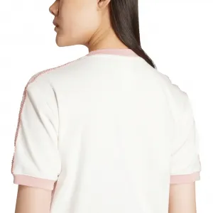 adidas Ruffle 3-Stripes Tee W "Off White" (KC8821)