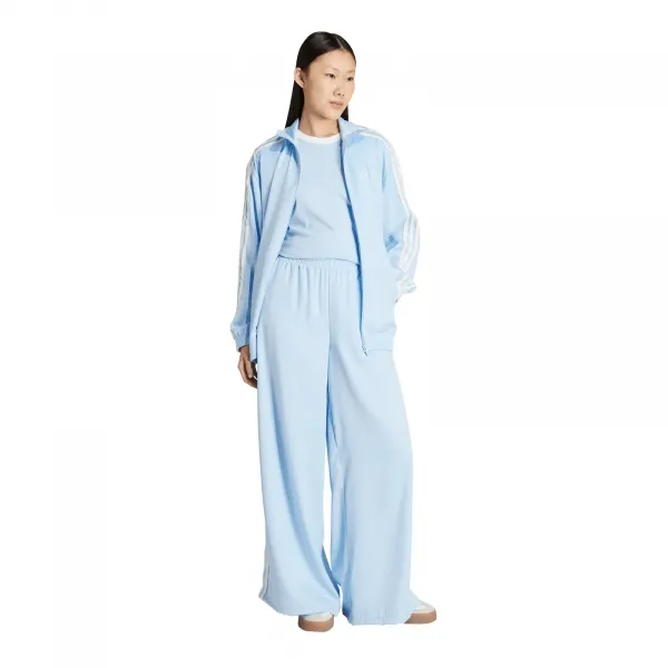 adidas Ruffle 3-Stripes Wide Leg Pants W "Clear Sky" (KC8814)