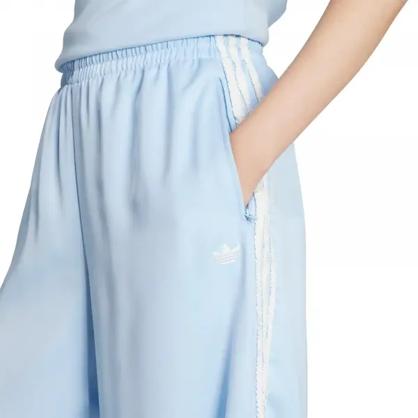 adidas Ruffle 3-Stripes Wide Leg Pants W "Clear Sky" (KC8814)