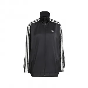 adidas Satin Firebird Track Top Ruffle 3-Stripes W "Black" (KC8810)