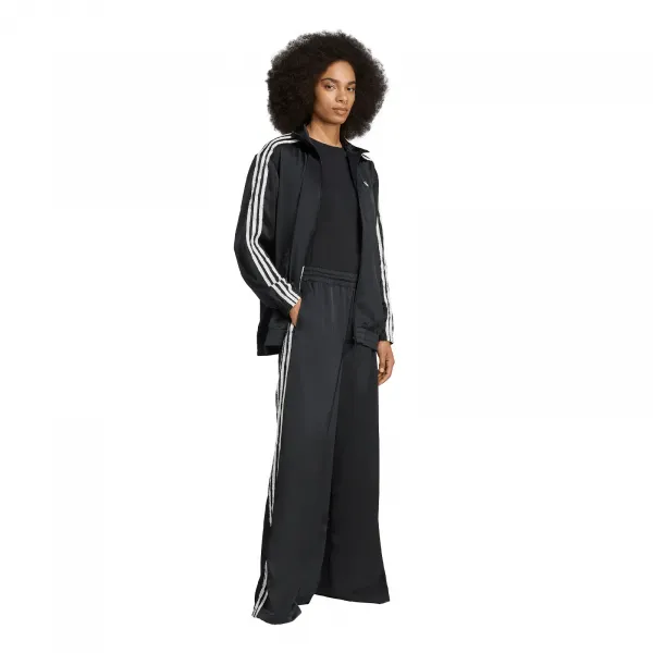 adidas Satin Firebird Track Top Ruffle 3-Stripes W "Black" (KC8810)