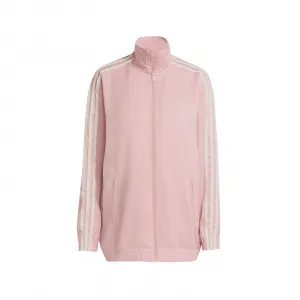 adidas Satin Firebird Track Top Ruffle 3-Stripes W "Wonder Mauve" (KC8812)