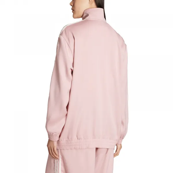 adidas Satin Firebird Track Top Ruffle 3-Stripes W "Wonder Mauve" (KC8812)