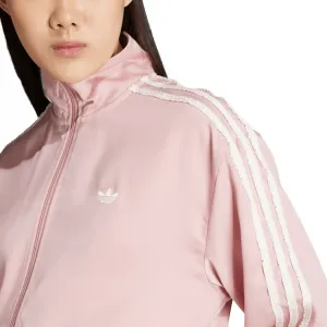 adidas Satin Firebird Track Top Ruffle 3-Stripes W "Wonder Mauve" (KC8812)