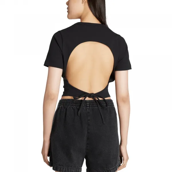 adidas Cut Out Rib Tee W "Black" (KC8804)