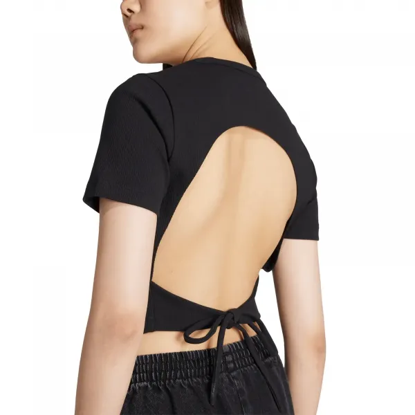 adidas Cut Out Rib Tee W "Black" (KC8804)
