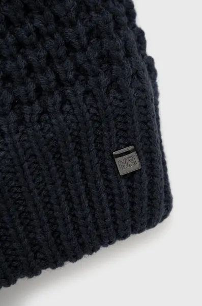 Čiapka Helly Hansen tmavomodrá farba, z hrubej pleteniny