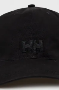 Čiapka Helly Hansen čierna farba, s nášivkou, 38791