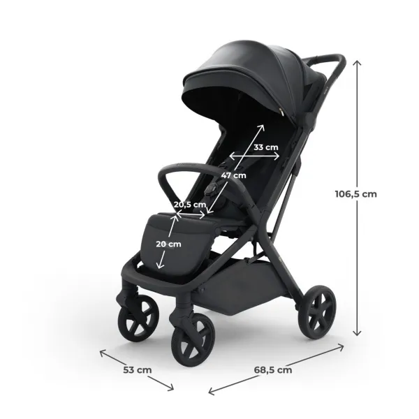 Kočík Kinderkraft Nubi 3 Farba: Midnight Black