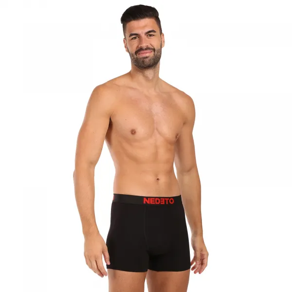 5PACK pánske boxerky Nedeto čierne (5NBC2) M, trenky