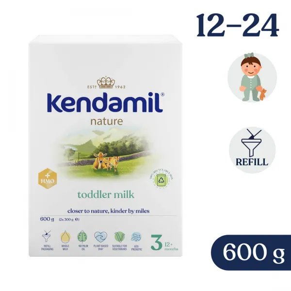 KENDAMIL 3 Nature HMO+ pokračovacie dojčenské mlieko 600 g