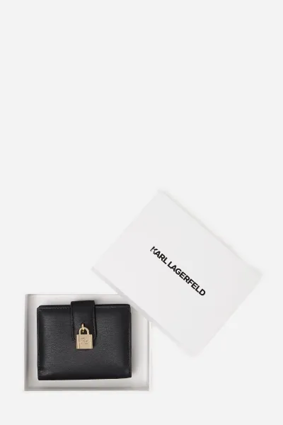 Peňaženka Karl Lagerfeld dámska, čierna farba, A3W32039