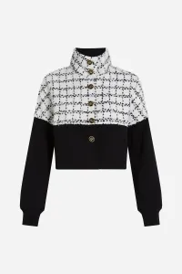 Bunda Karl Lagerfeld čierna farba, prechodná, A3W20005