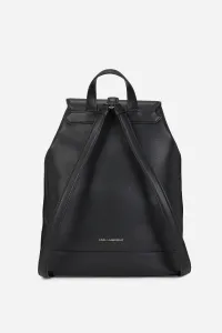 Kožený ruksak Karl Lagerfeld čierna farba, veľký, A3W30154