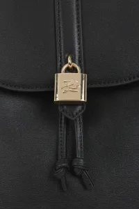 Kožený ruksak Karl Lagerfeld čierna farba, veľký, A3W30154