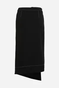 Sukňa Karl Lagerfeld Contrast Stitch Skirt Black